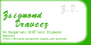 zsigmond dravecz business card